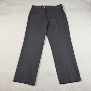 Carhartt B290 DKG Blended Twill Work Pants Mens 36x30 Gray Flat Front Belt Loops